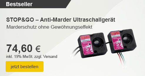 Unser Bestseller: Anti-Marder Ultraschallgeräte
